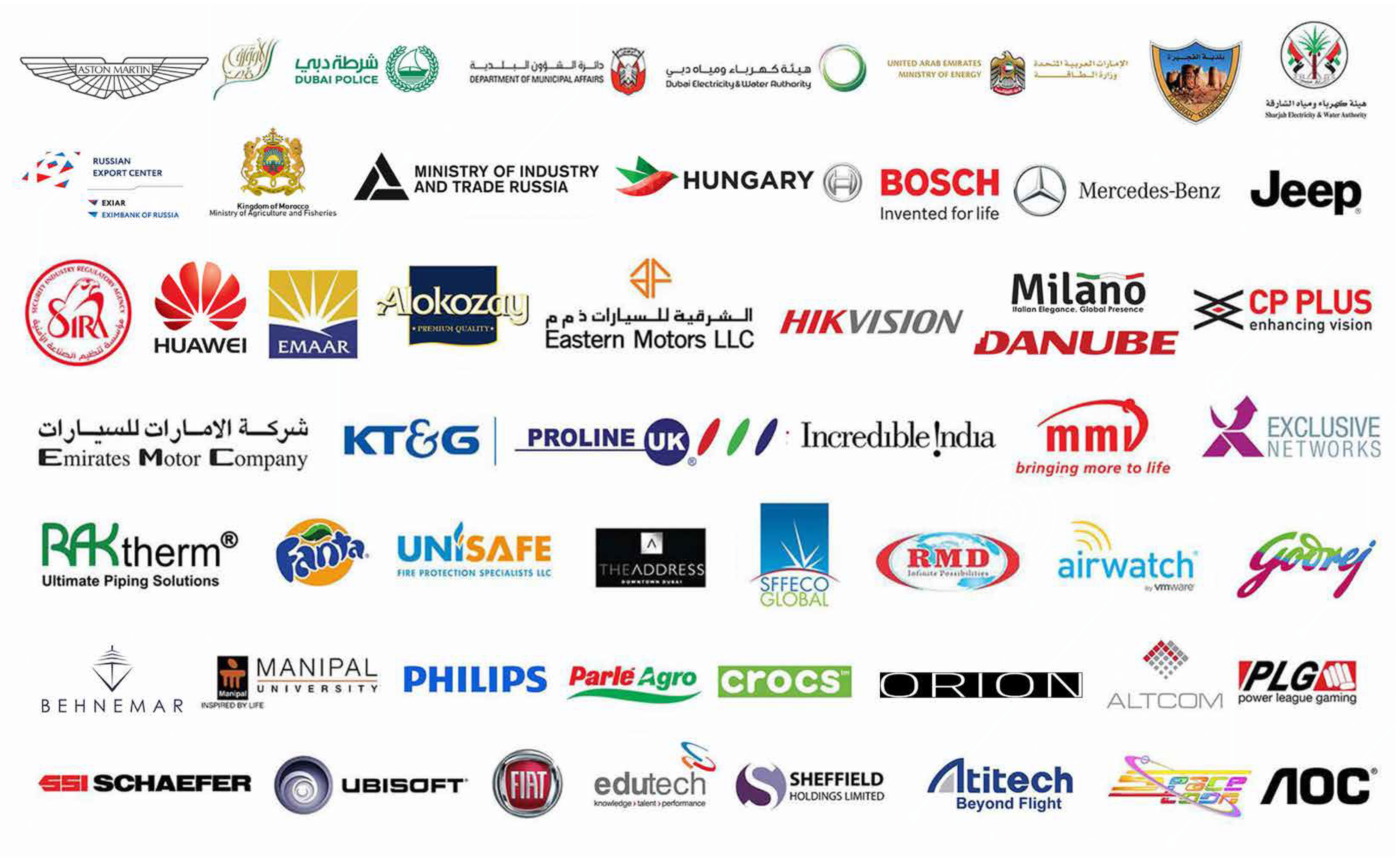 Clients of Exhibition Stand Builders in Dubai
